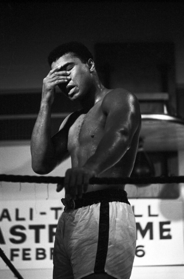 Muhammad Ali beim Training
