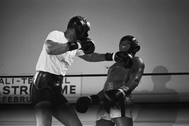 Muhammad Ali beim Sparring