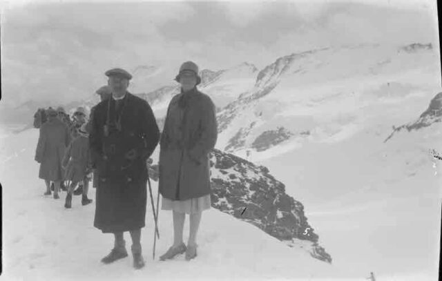 Reise einer Reisegruppe zum Jungfraujoch: Gruppe