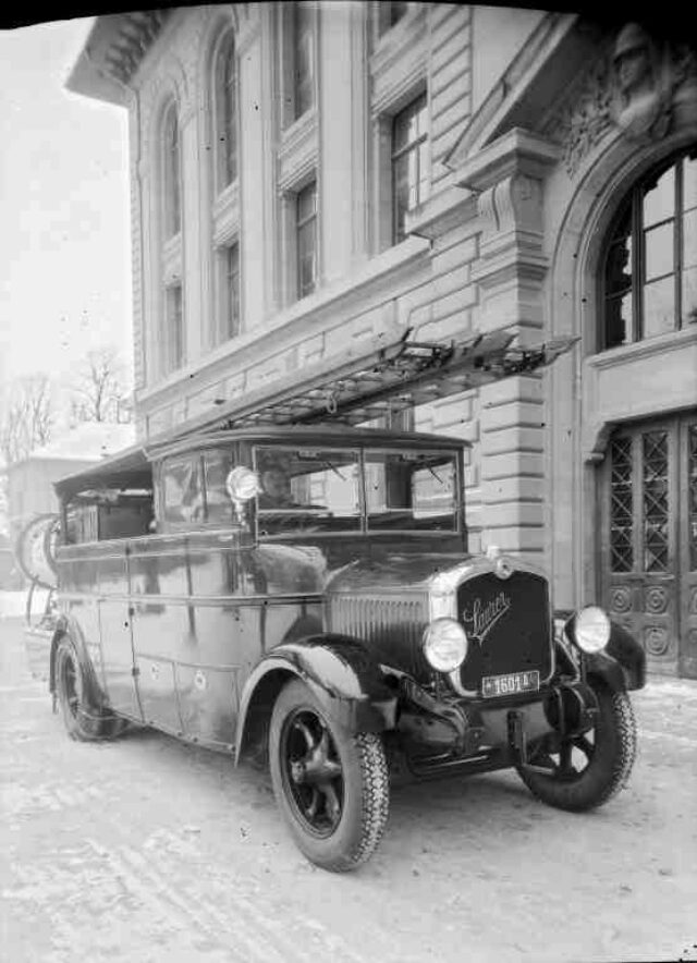 Feuerwehrauto der Stadt Bern: Saurer Motorspritze