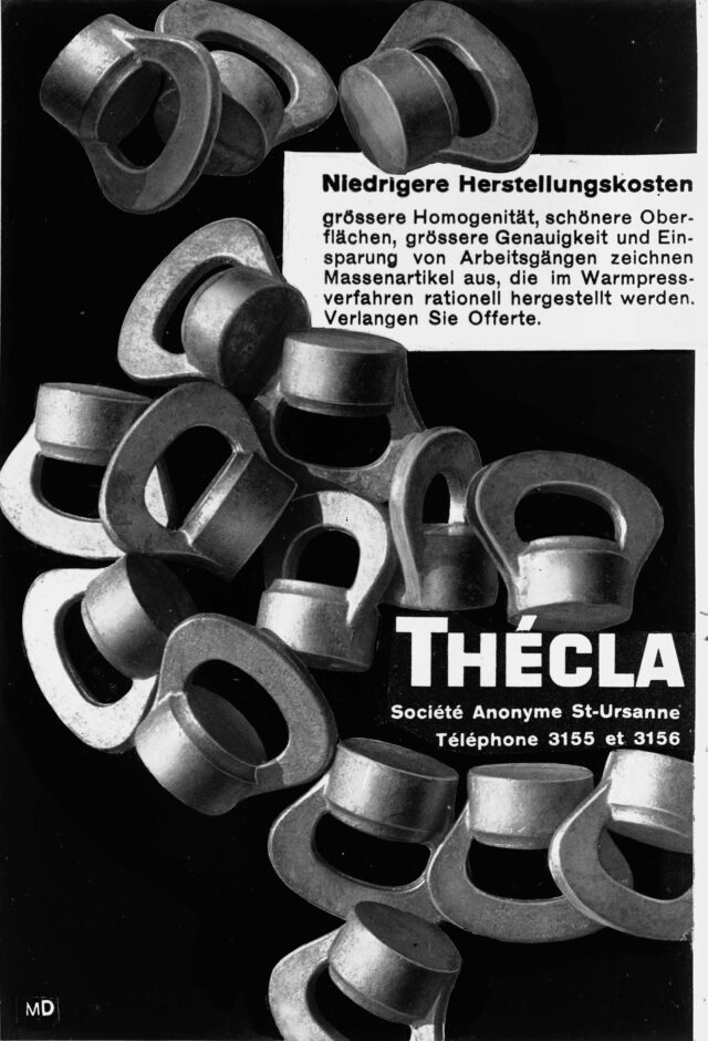 Plaque publicitaire en allemand