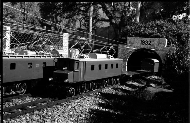 Garten-Modelleisenbahn Oswald auf Dietschiberg: Lokomotiven, Tunnelportal