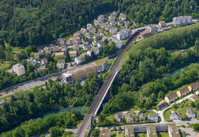 Baden, Tunnelausgang Süd