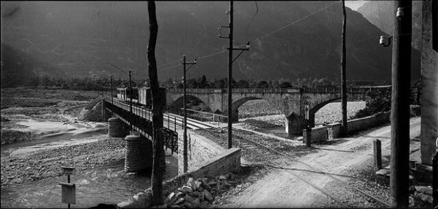 Ponte stradale e ponte ferroviario a Visletto