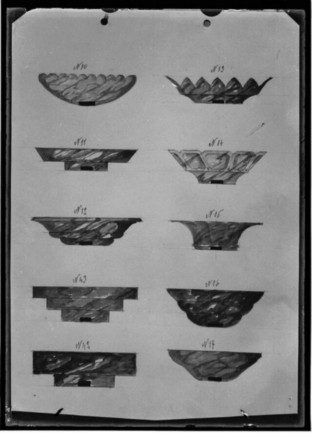 Modelli di vasi cimiteriali dell'atelier dei Rossi
