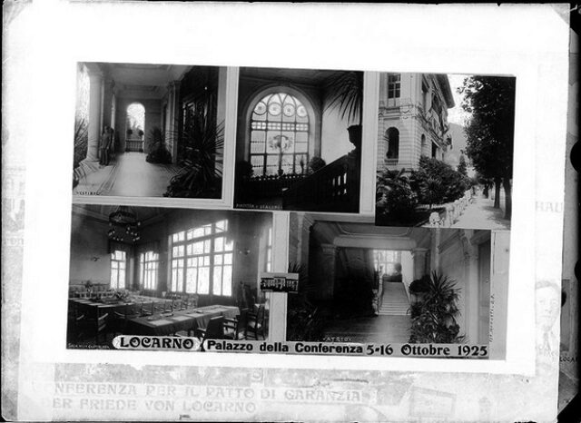 "Locarno Palazzo della Conferenza 5-16 Ottobre 1925"