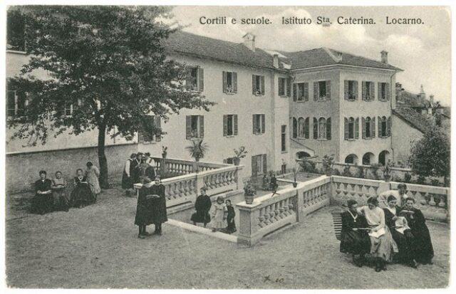 "Cortili e scuole. Istituto Sta. Caterina. Locarno"