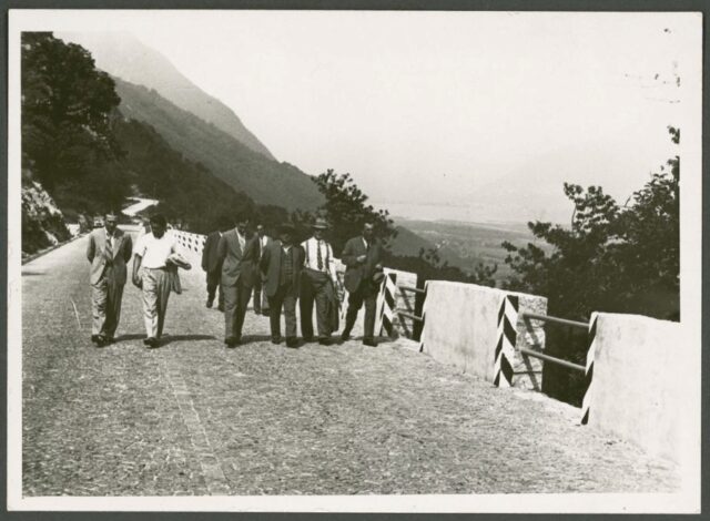 Collaudo della strada del Ceneri