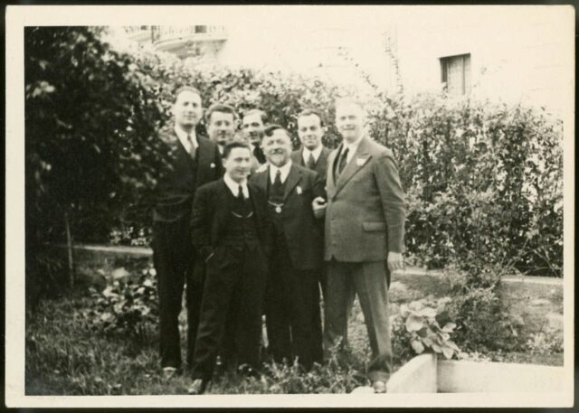 Professor Canonica (John?), Canevascini, Blesio, Masini