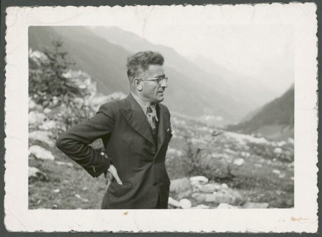 Guglielmo Canevascini in montagna