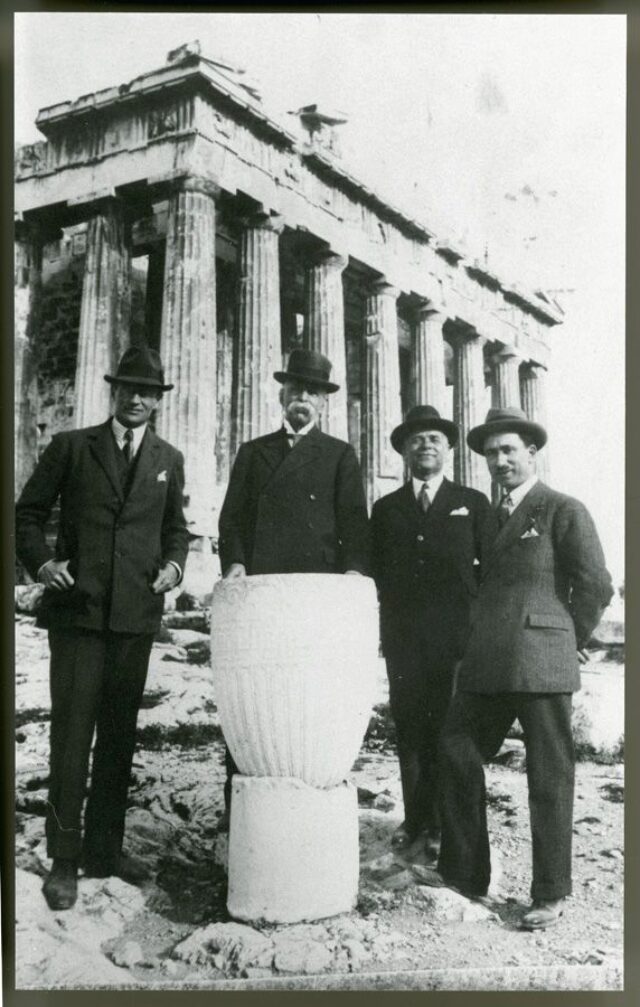 Agostino Soldati e altri quattro uomini ad Atene