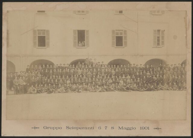 "Gruppo Scioperanti 6 7 8 Maggio 1901"