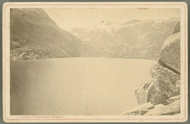 "Lac et glacier de Lucendro (St. Gothard)"