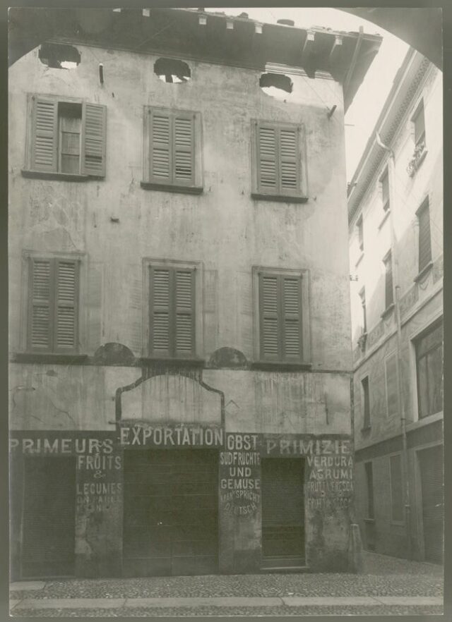 "Casa Gabuzzi (demolizione) Contrada Ticinese Bellinzona"