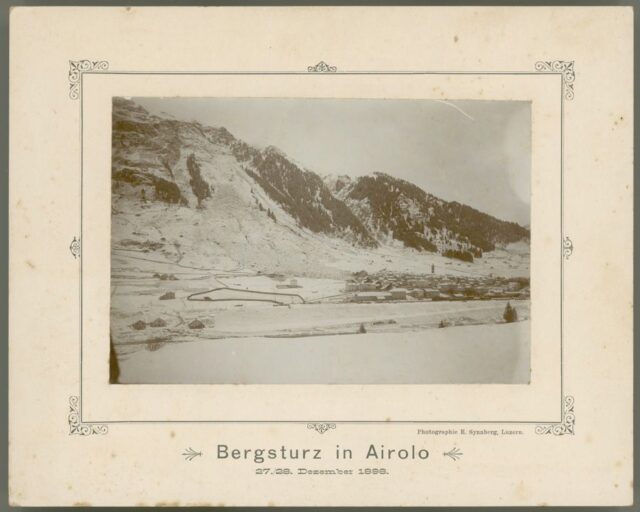 "Bergsturz in Airolo 27./28. Dezember 1898."