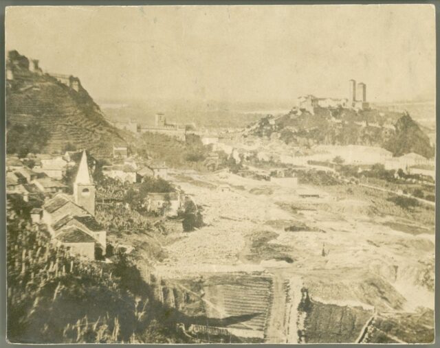 "La stazione di Bellinzona in costruzione"