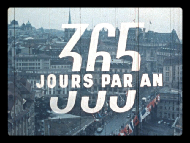 "365 jours par an" - Cinéac Lausanne - 1955
