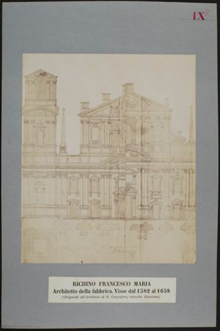 Facciata del Duomo di Milano disegnata da Francesco Maria Richini