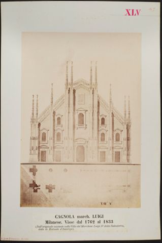 Altro disegno per la facciata del Duomo di Milano, inventato e delineato dal medesimo march. Luigi Cagnola