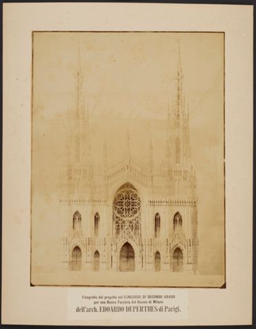 Nuova facciata del Duomo di Milano dell'architetto Édouard Deperthes