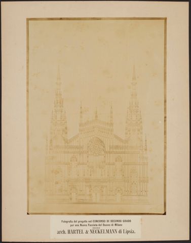 Altro progetto per la nuova facciata del Duomo di Milano degli architetti Hartel & Neckelmann