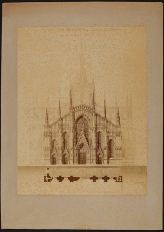 Progetto per la nuova facciata del Duomo di Milano