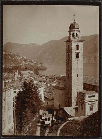 Veduta di Lugano dalla stazione ferroviaria
