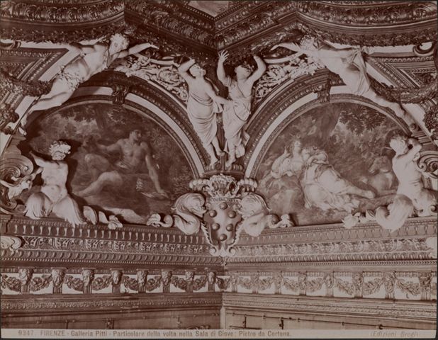 Decorazioni della volta della Sala di Giove nella Galleria Pitti a Firenze