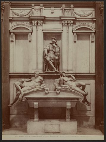 Michelangelo, Monumento funebre di Lorenzo de' Medici presso la Basilica di San Lorenzo. Firenze