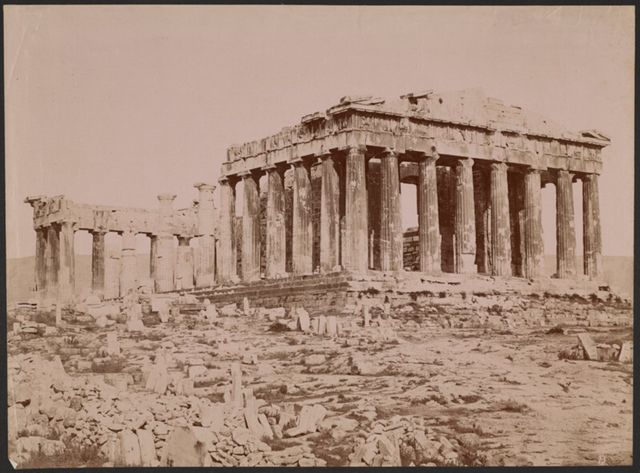 Vista del Partenone da nord-ovest