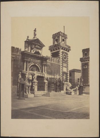 Veduta dell'ingresso dell'Arsenale di Venezia