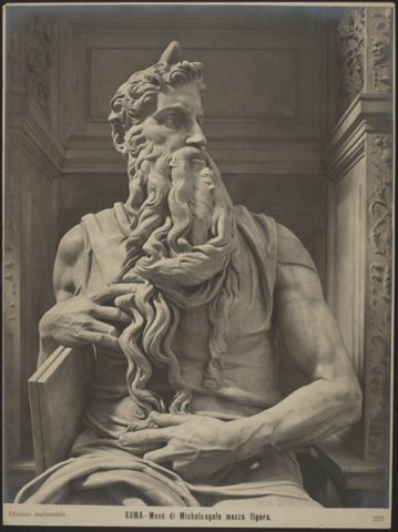 Michelangelo, Mosè. Busto presso la Basilica di San Pietro in Vincoli a Roma