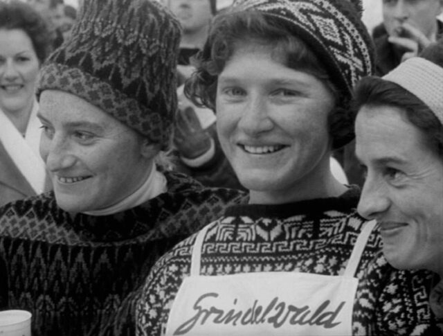 Concours internationaux de ski féminin à Grindelwald (0901-3)