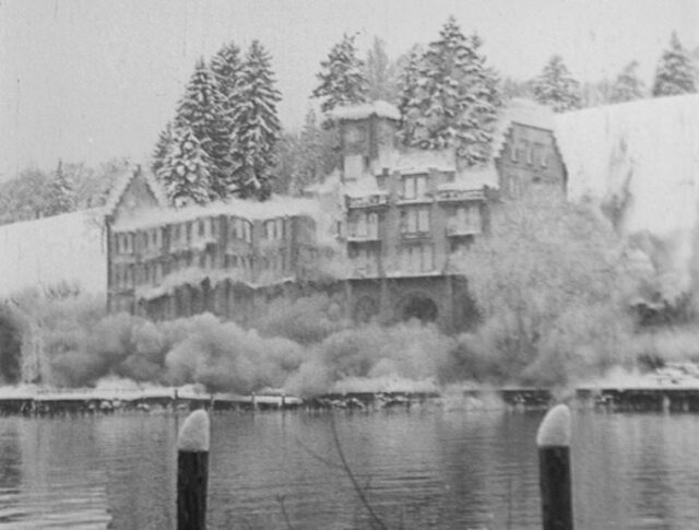 Luzern: Zerstörung des Schlosshotels Hertenstein (0126-4)