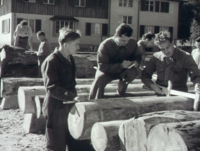 Holz, ein einheimischer Baustoff – (Zum 40jährigen Jubiläum der Schweizer Woche) (0741-2)