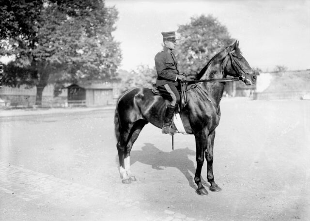Hauptmann im Generalstab Iselin, Teilnehmer des Pferderennens in Thun