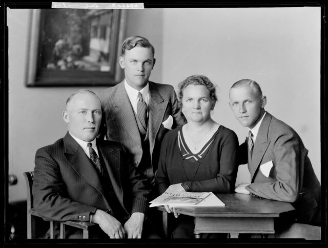 Porträt Familie Stutz, vier Personen