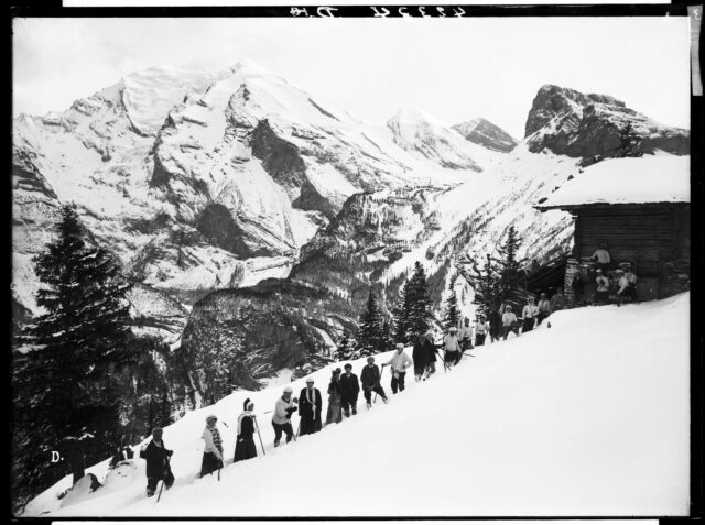 Kandersteg; Leukerbad; Balmhorn; Altels; Rinderhorn; Chli Rinderhorn; Gällihorn -- Sport; Skifahren; Alpinismus; Tourismus; Winter