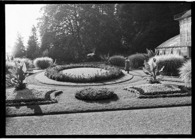 Chartreuse; Hilterfingen -- Garten; Gärtner; Frau; Frauenarbeit; Park