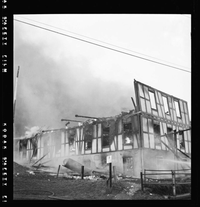 Brand in der Tuchfabrik Belp