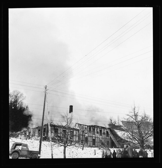 Brand in der Tuchfabrik Belp