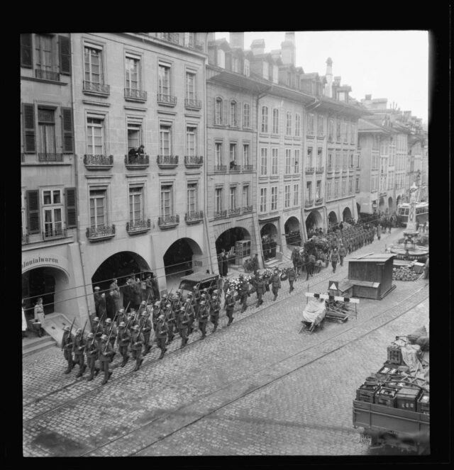 Beerdigung von Korporal Oscar Treier in Bern