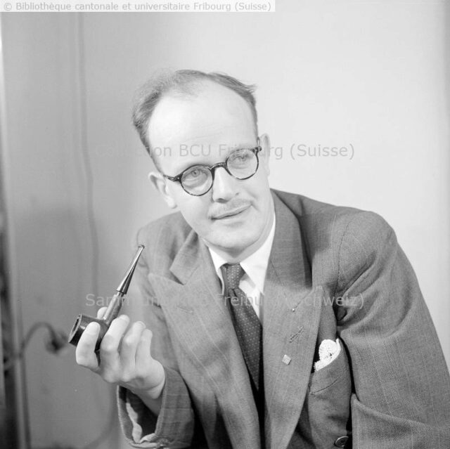 Portrait de Jean Plancherel, journaliste à "La Liberté"