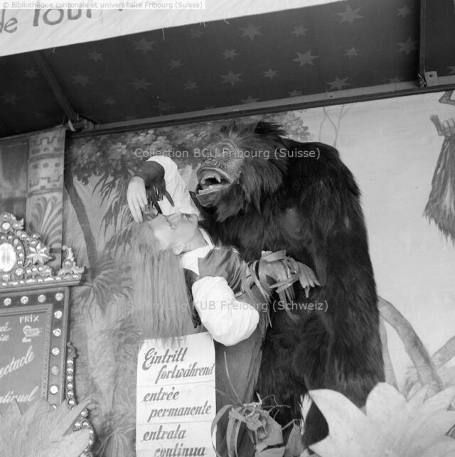 Fribourg, Grand-Places: fête foraine, attraction