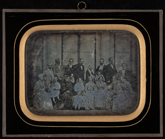 Jean-Gabriel et Anna Eynard avec les de Regny, de Budé, d'Espine, Horngacher et Vasserot à Beaulieu