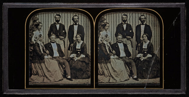 Jean-Gabriel et Anna Eynard avec Aloys Diodati, Hilda Eynard et les Bouthillier de Beaumont à Beaulieu
