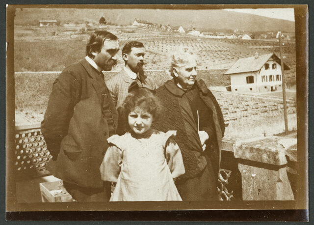 William Ritter et quelques membres de sa famille à Monruz