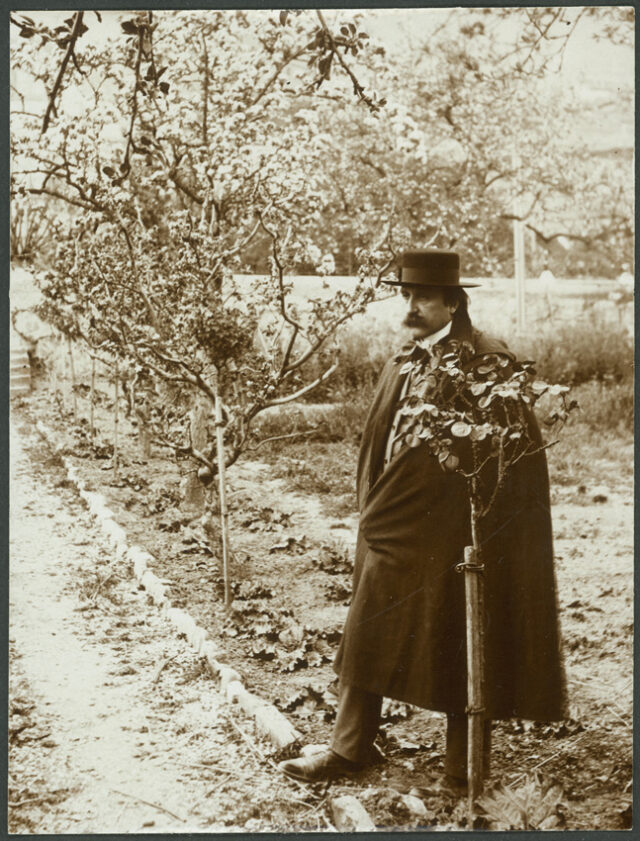 William Ritter dans le jardin de Monruz