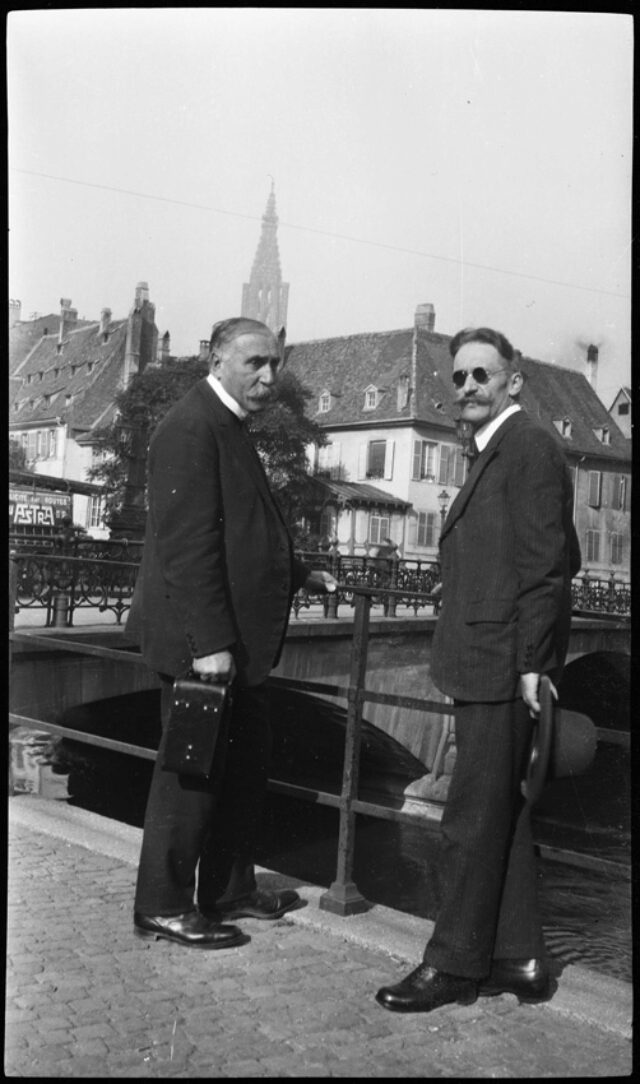 Marcel Montandon et William Ritter à Strasbourg