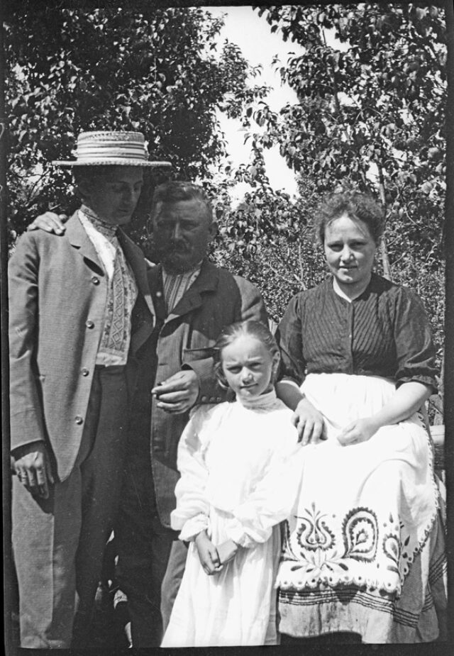 Janko Cadra et sa famille